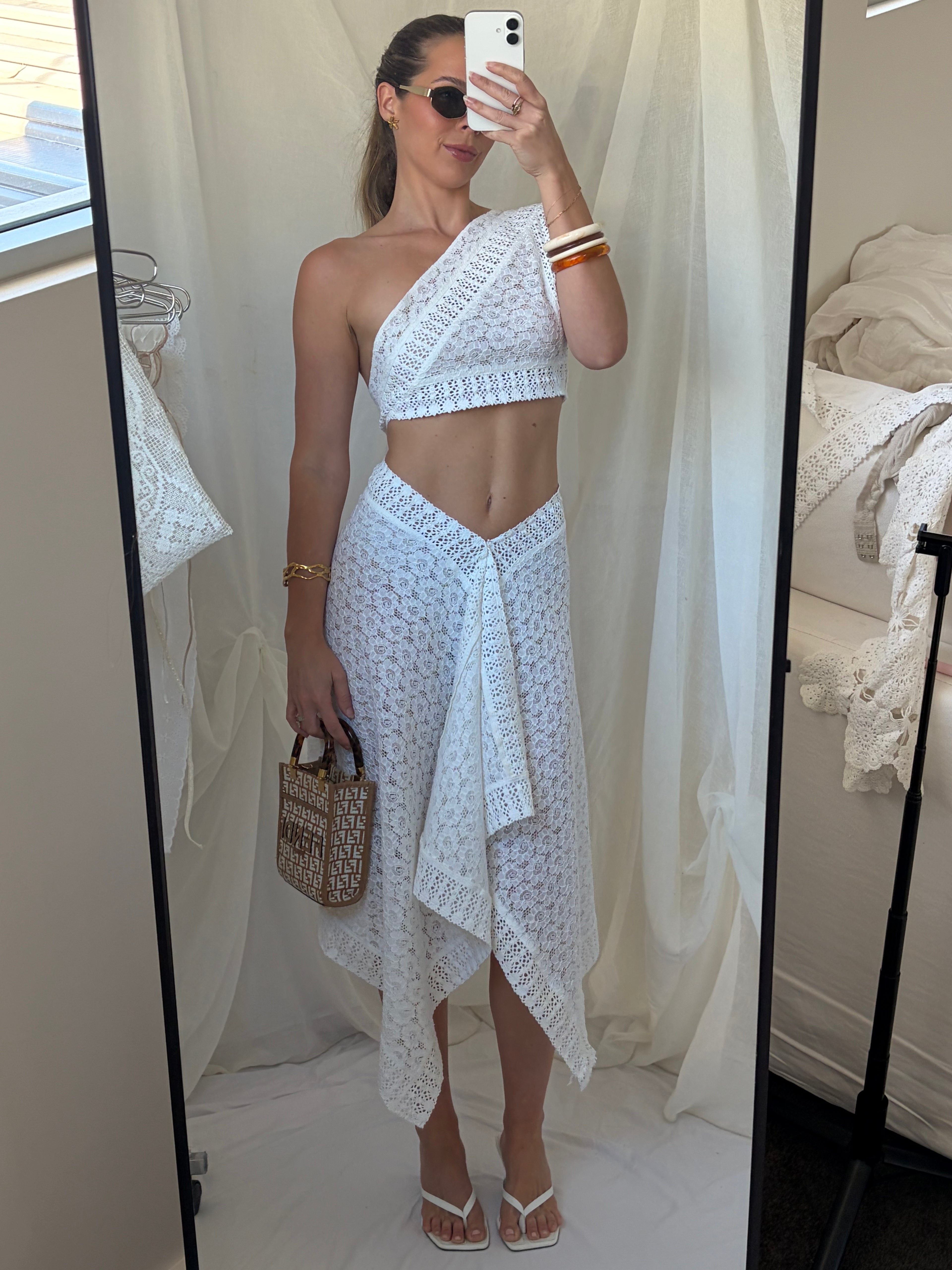 Alba Midi Skirt- Camellia