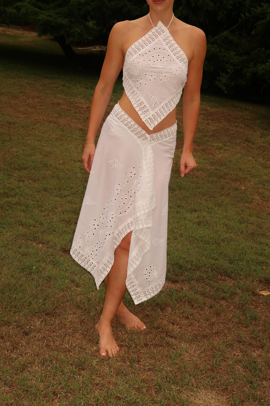 Alba Midi Skirt- Conch