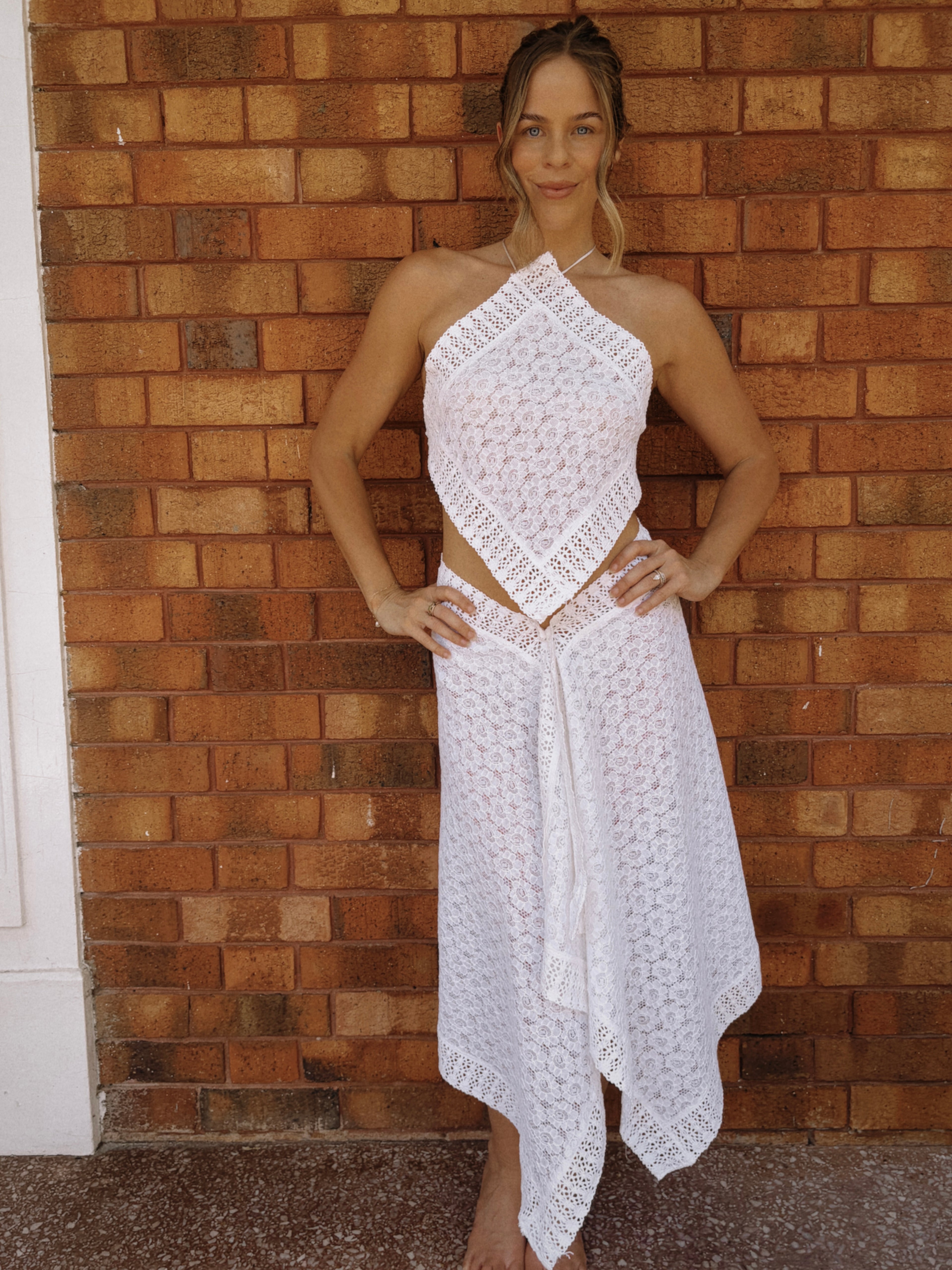 Alba Halter- Camellia