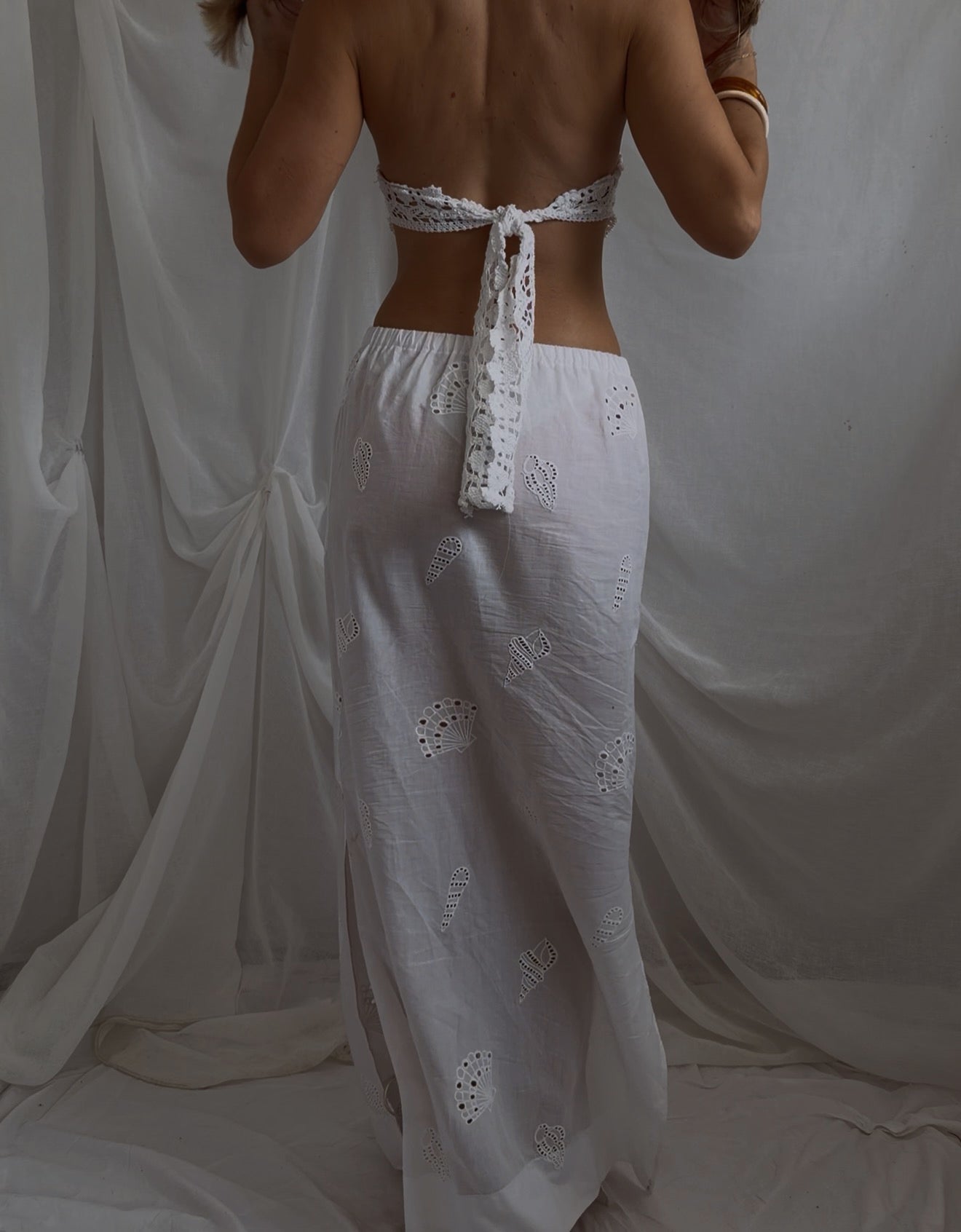 Alba Maxi Skirt- Conch